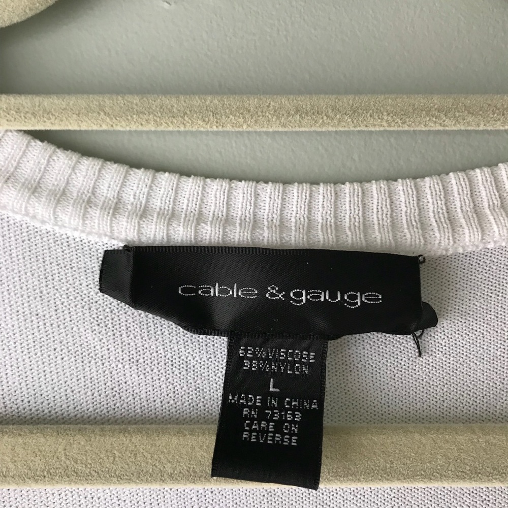 Basic White Cardigan - Picture 3 of 5